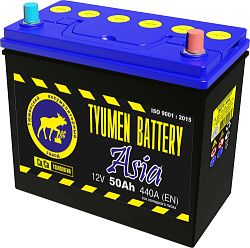 Аккумулятор Тyumen Battery ASIA  50 Ач, Прямая полярность