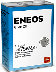 Трансмиссионное масло ENEOS Gear Oil  75W-90  4 л. синт.