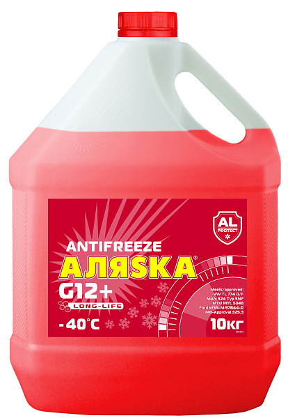 Антифриз -40 красный Аляска G-12+ LongLife  10 кг.