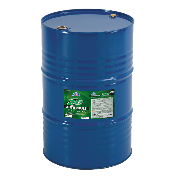 Антифриз готовый к применению AGA065Z Зеленый G12++  220 кг.