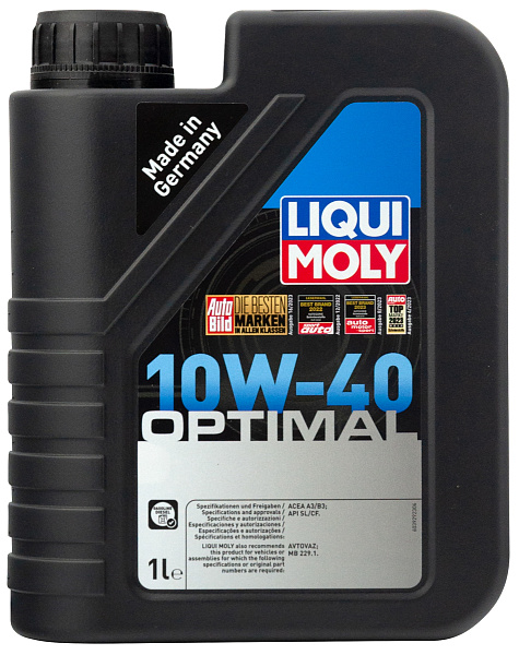 Моторное масло LIQUI MOLY Optimal  10W-40  1 л. п/синт.