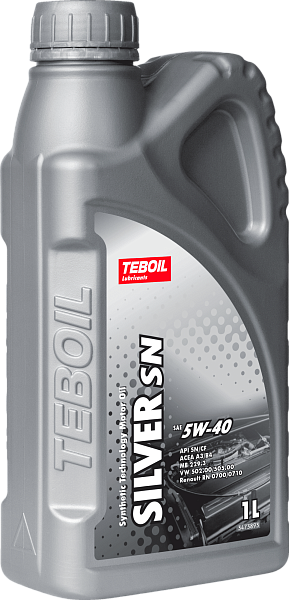 Мотоное масло TEBOIL Silver SN  5W-40  1 л. п/синт.