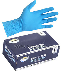 Перчатки х/б. с ПВХ в 4 нитки белые