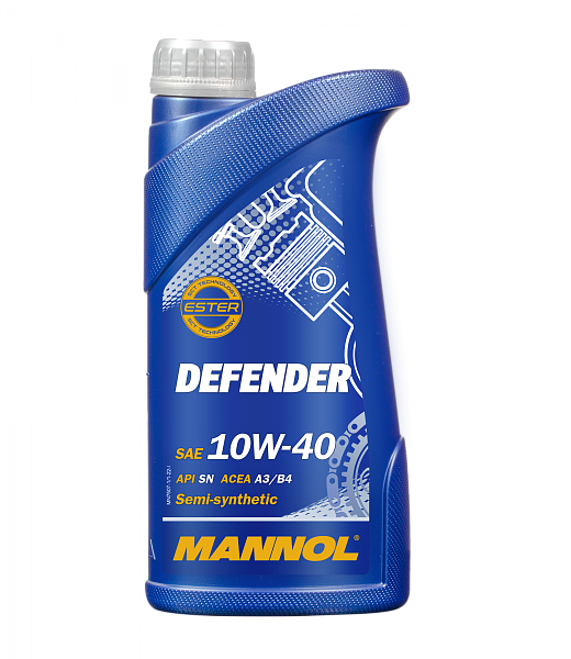 Моторное масло MANNOL Stahlsynt Defender  10W-40  1 л. п/ситнт.